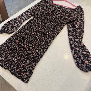 SHEIN Black Floral Dress